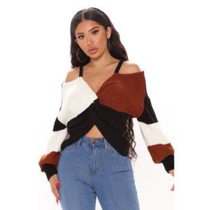 Cold Shoulder Sweater